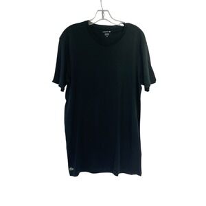 Lacoste Tee Shirt sz Medium Black Cotton (B2) NW/OTs